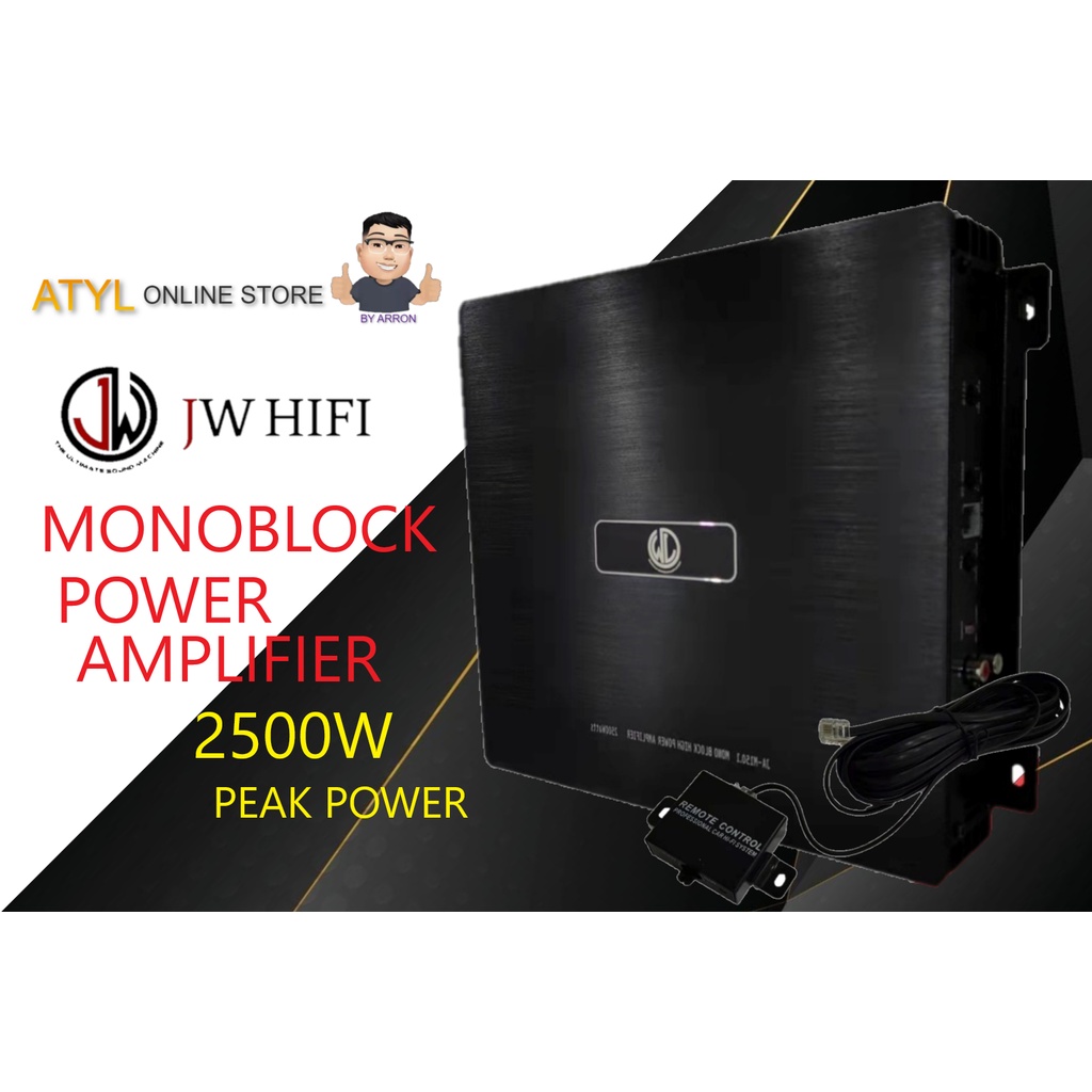 Monoblock Amplifier Car 2500W Monoblock CLASS D 2 Channel High Power