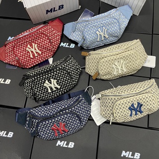 MLB Monogram Series Retro Full Print NY New York Yankees Casual Classic Fanny Pack White 32BGC9941-50I