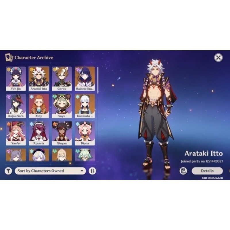 Compte Genshin Impact AR 55 Fin, Persos 5 étoiles, Cross-plateforme