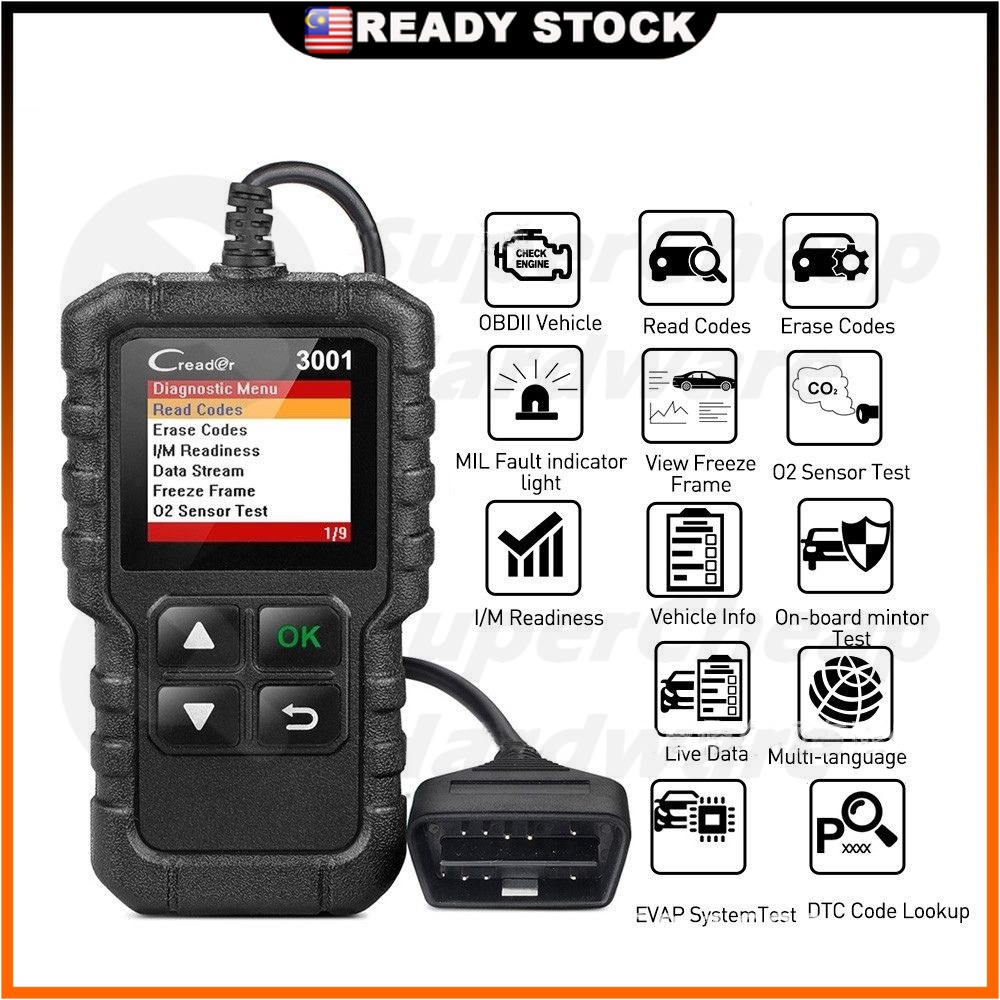 Engine Reader X431Launch CR3001 OBD2 Scanner Engine Fault Code Reader Car Auto Diagnostic