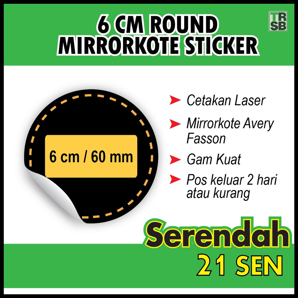 46 pcs 60 mm / 6 cm sticker design ready by customer | ship out dalam 2 ...