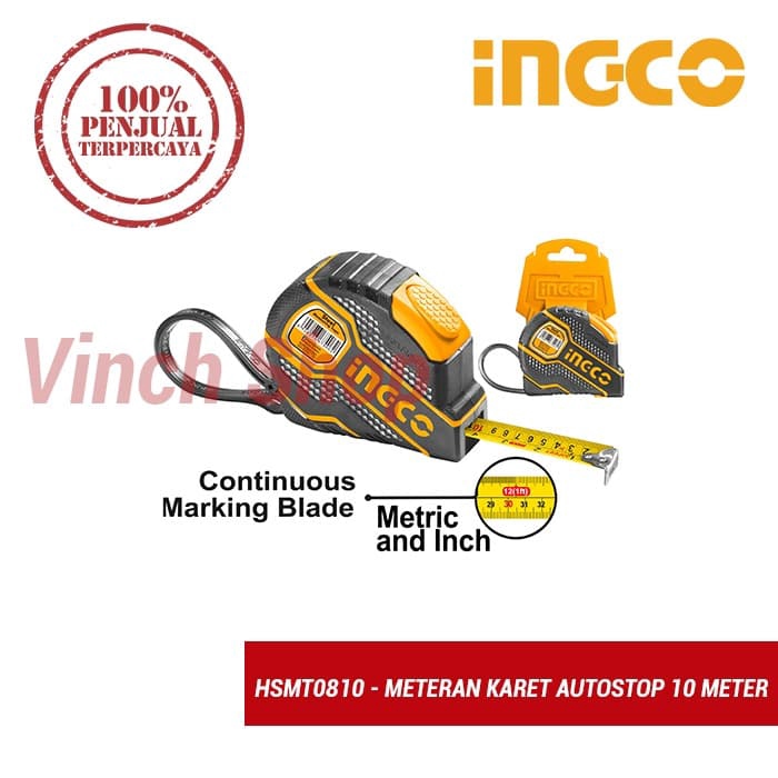 Autostop Roll Building Meter 10 Meters Ingco | Shopee Malaysia