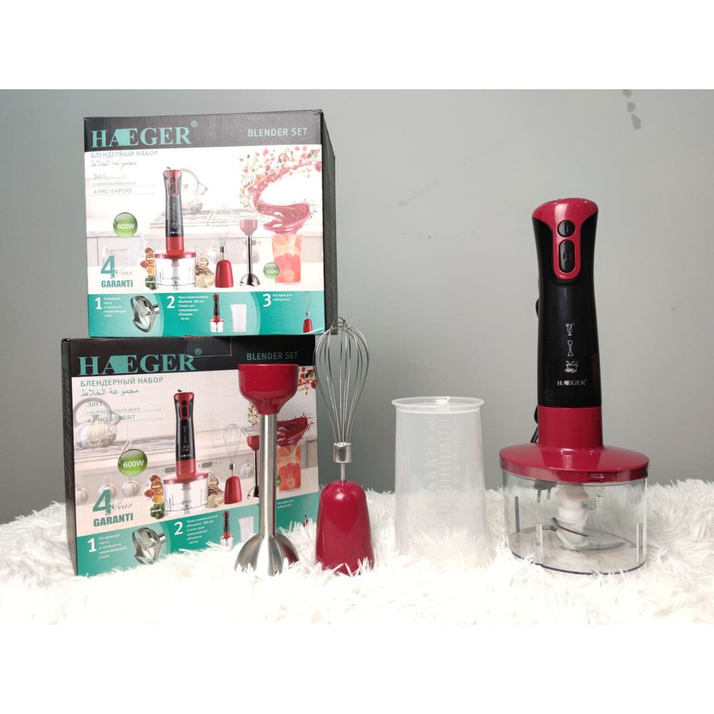 HAEGER Hand Blender 3 In 1 (FULL SET) Shopee Malaysia