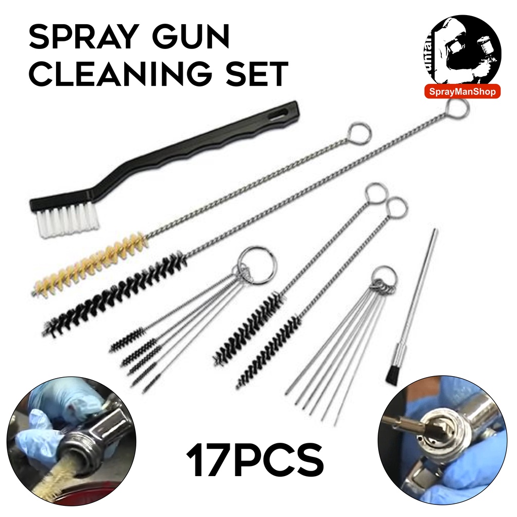 Spray Gun Cleaning Set 17 pieces Shopee Malaysia