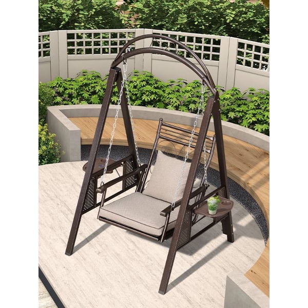 Balcony swing hanging chair outdoor courtyard garden home adult rocking chair leisure single