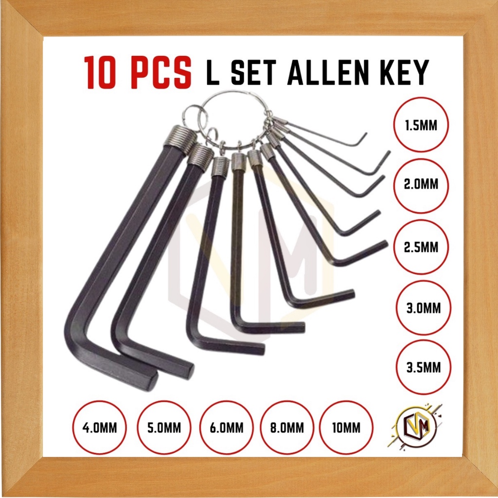 How Many Allen Key Sizes Are There