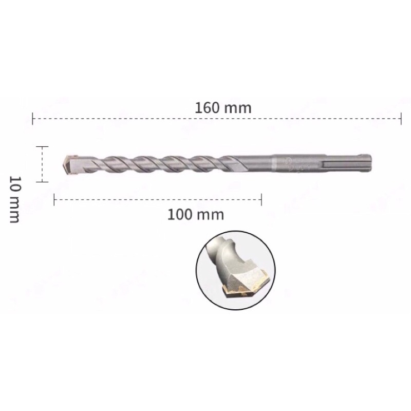 Bosch Sds Plus 1 Hammer Drill Bit 6mm 8mm 10mm 12mm Mata Tebuk Simen