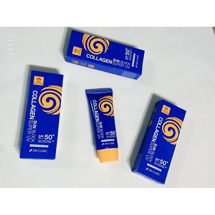 Sun Block Supper Uv Collagen Sunscreen SPF 50+ | Shopee Malaysia