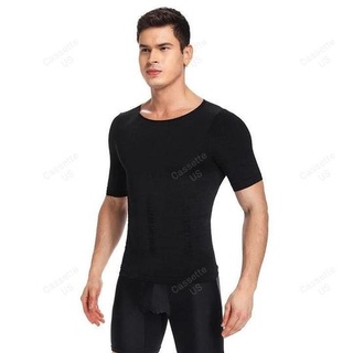 SecondSkin Men's Abs Shaper Cooling T-Shirt Compression Shirt
