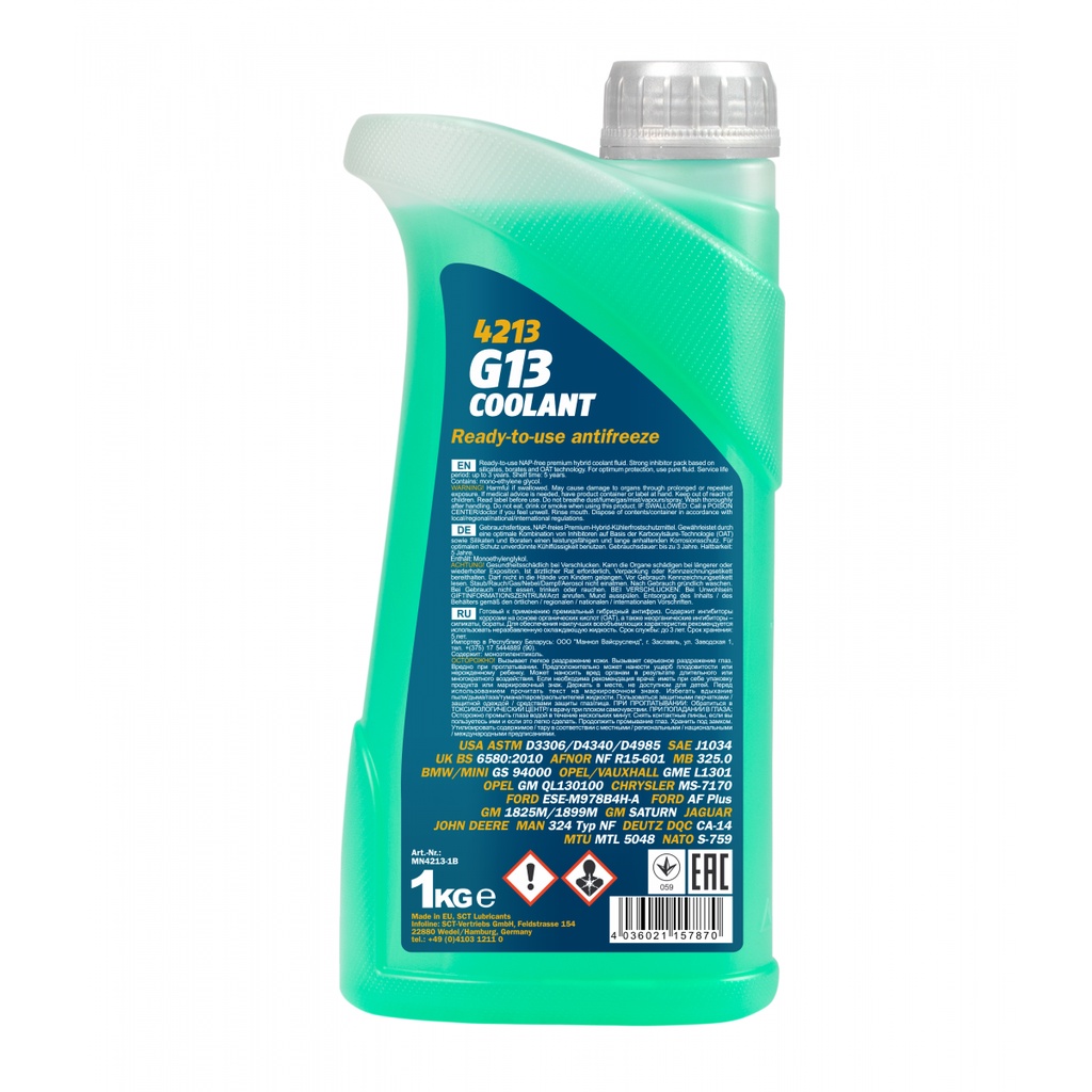 MANNOL Coolant & Antifreeze (Made in GERMANY) 1L G11 G12+ G13 Shopee Malaysia