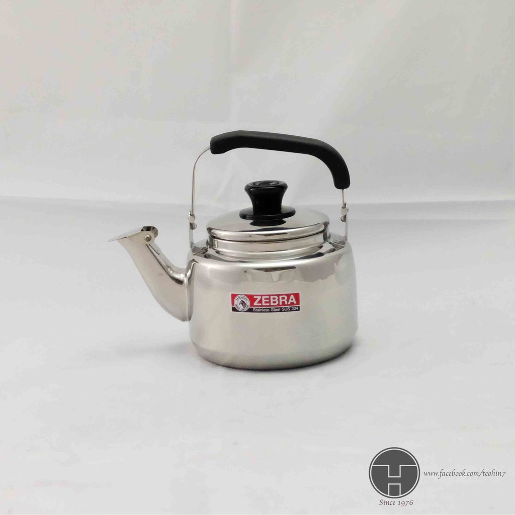 [TeoHin] 0.8L Zebra SUS304 S/Steel CLASSIC Kettle (Not Whistling