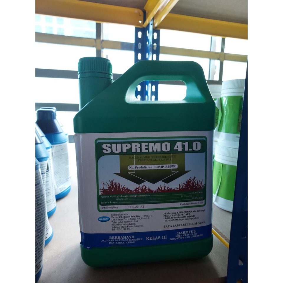 Supremo Racun Rumput Glyphosate 41 4l Shopee Malaysia