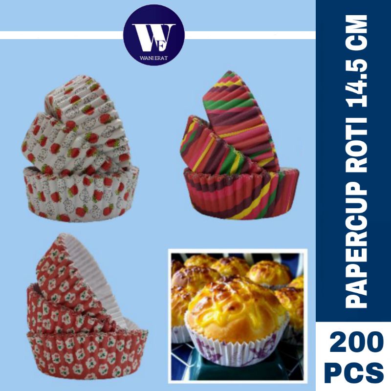 [200PCS] 14.5CM ROUND BREAD CUP | PAPERCUP ROTI 14.5CM | Shopee Malaysia