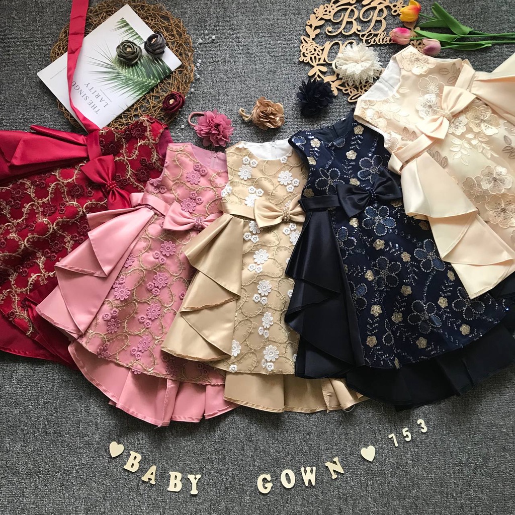 blue dress for baby girl Second Birthday Outfit – Preppy Kids Trinidad main image 1