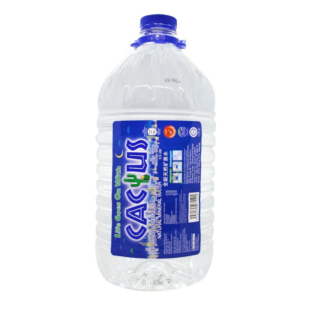 Cactus Natural Mineral Water (5.5L) | Shopee Malaysia