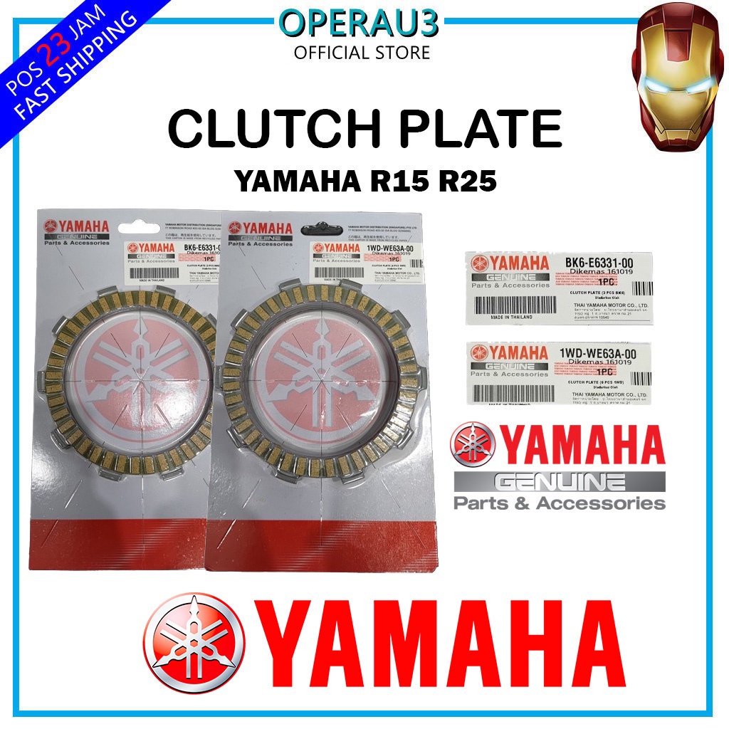 Clutch Plate R15 R25 YAMAHA Ori Thailand BK6 1WD !! 🔥 Original Thailand