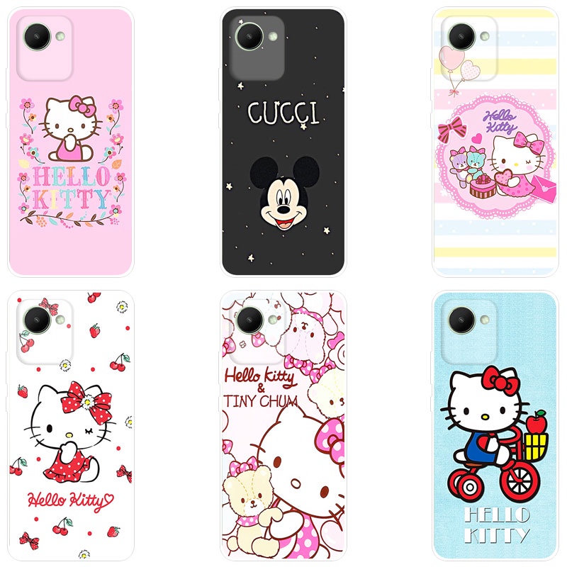 Realme C30 Phone Casing Silicone TPU Soft Cartoon Back Cover Realme C30 C  30 Case