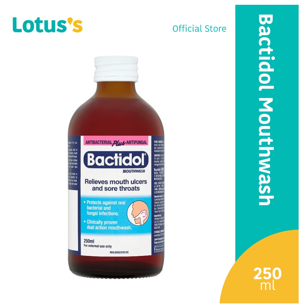 Bactidol Antibacterial Plus Antifungal Mouthwash 250ml | Shopee Malaysia