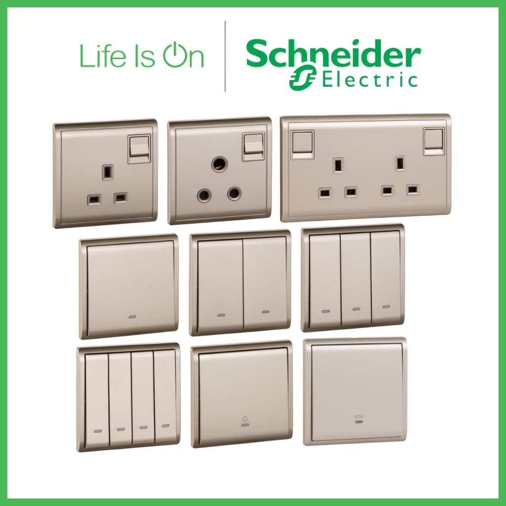 Schneider Pieno Switches & Sockets / 13A Switch Socket / Water Heater