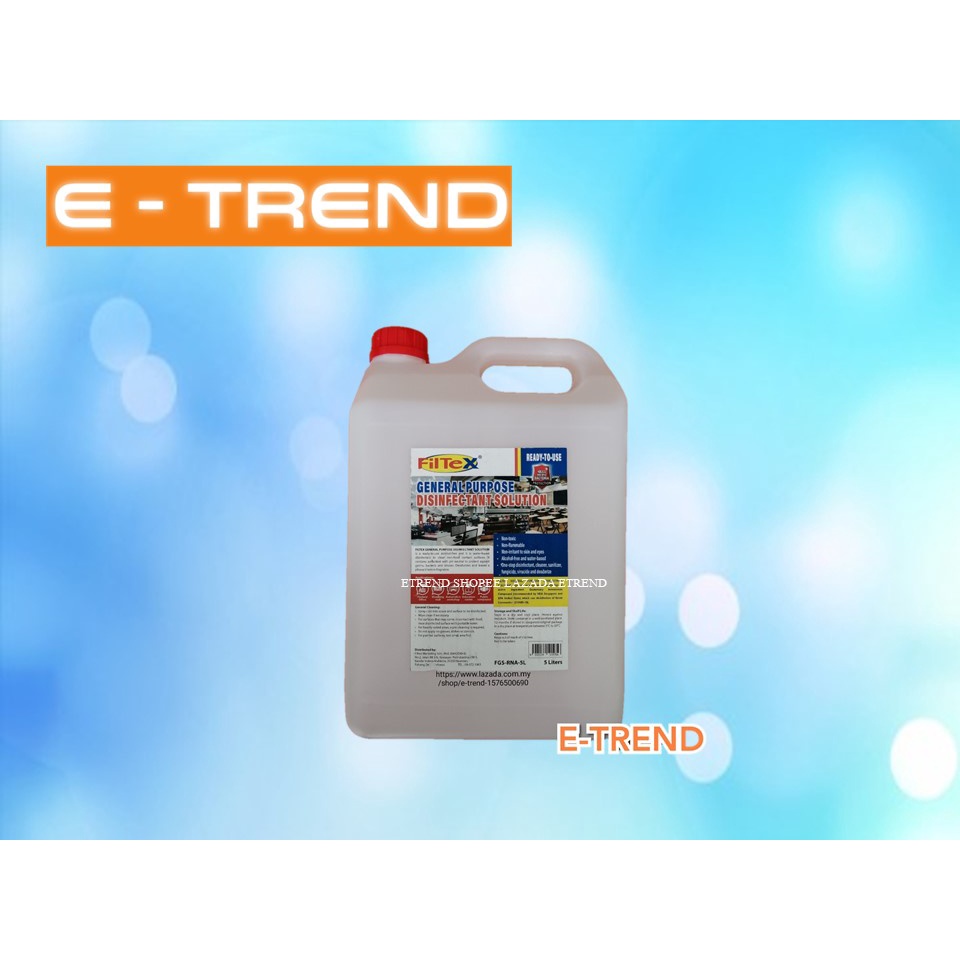 FILTEX General purpose disinfectant solution - 5L | Shopee Malaysia