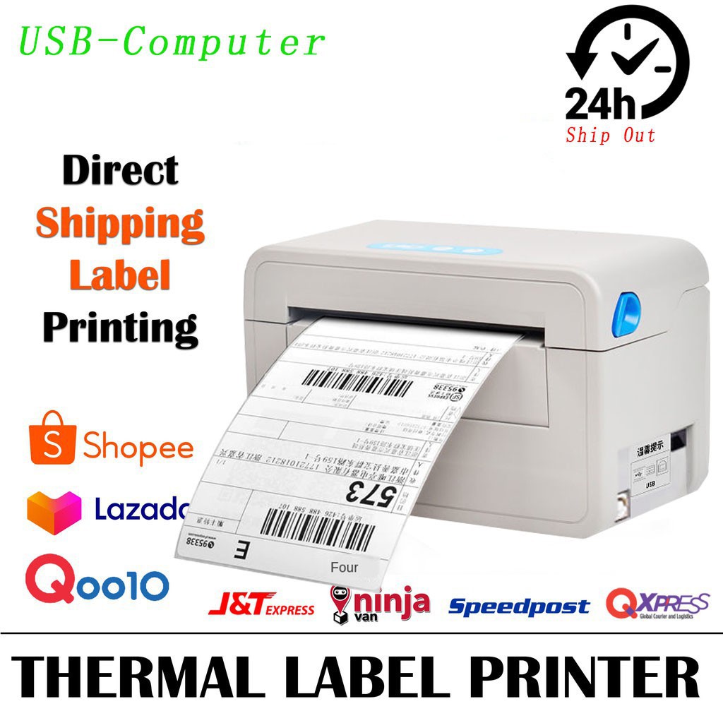 [Ready Stock] Grozziie A6 Thermal Printer, High Speed USB Port Barcodes ...