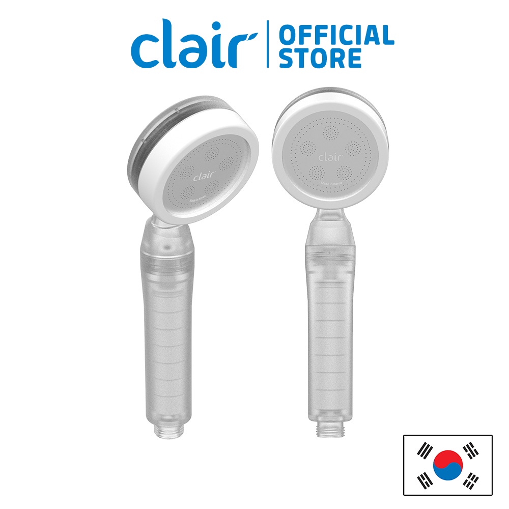 Clair Shower Head Set including 1pc of Menthol Vitamin Filter, 1pc of 4
