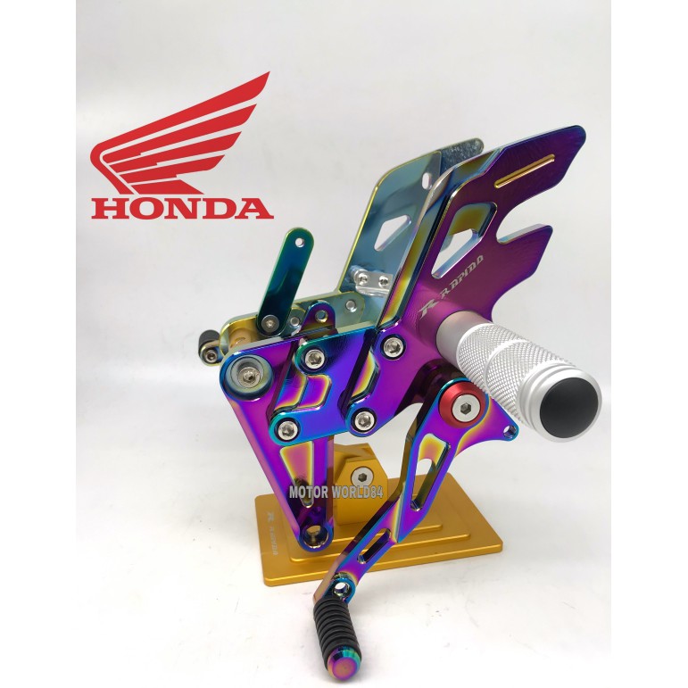 RACING FOOTREST RS150 SINGLE TITANIUM / RAINBOW RAPIDO HONDA RS150R