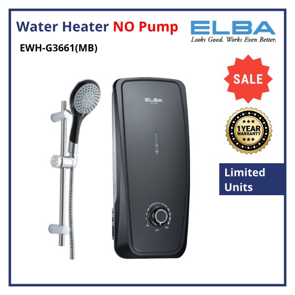 ELBA INSTANT WATER HEATER NON PUMP EWHG3661(MB) Shopee Malaysia