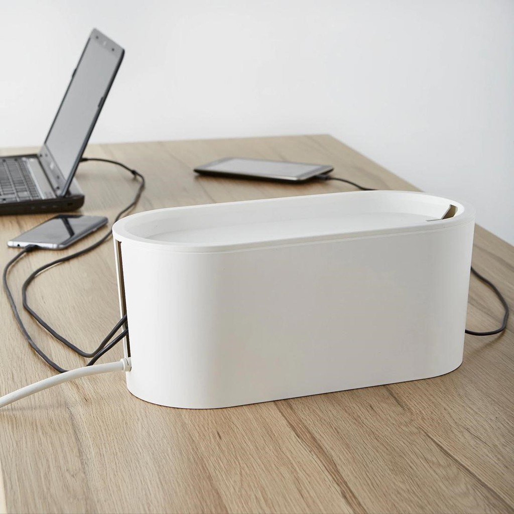 IKEA ROMMA Cable management box with lid, Kotak Penyimpan Wayar Kable ...