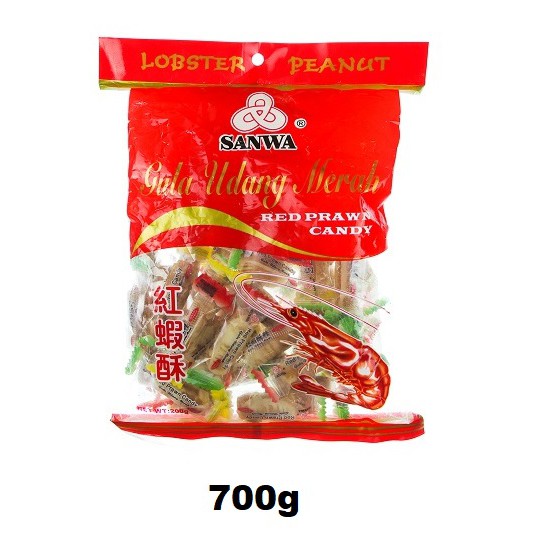 700g Sanwa Original Brand Red Prawn Candy Gula Udang Merah HALAL (LOCAL ...