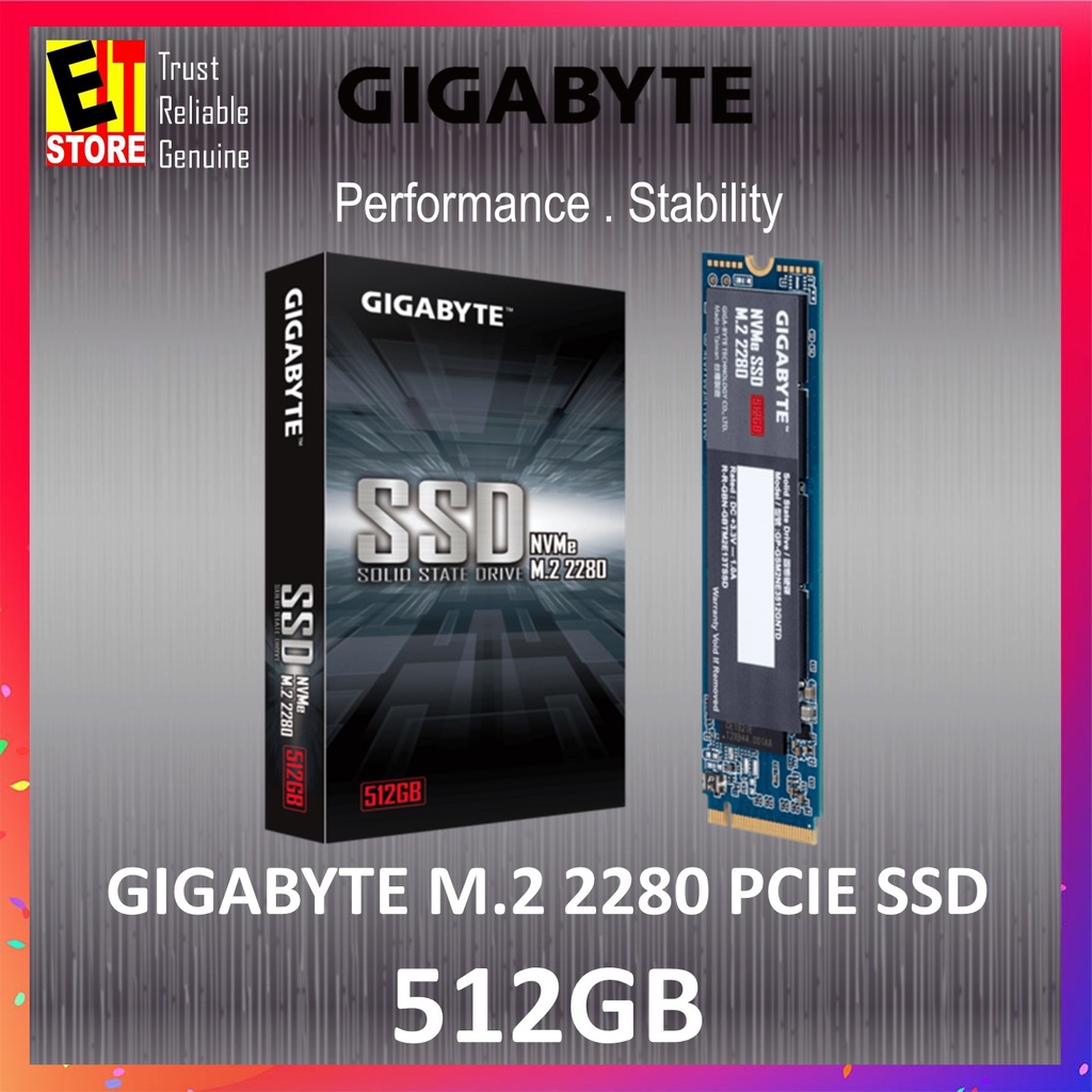 GIGABYTE M.2 PCIe SSD 256GB Key Features