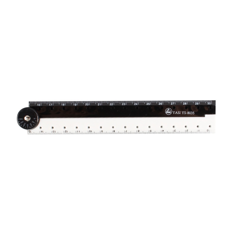 1PCs 30cm Folding Ruler Black and White Simple Ruler Graphic Folding ...