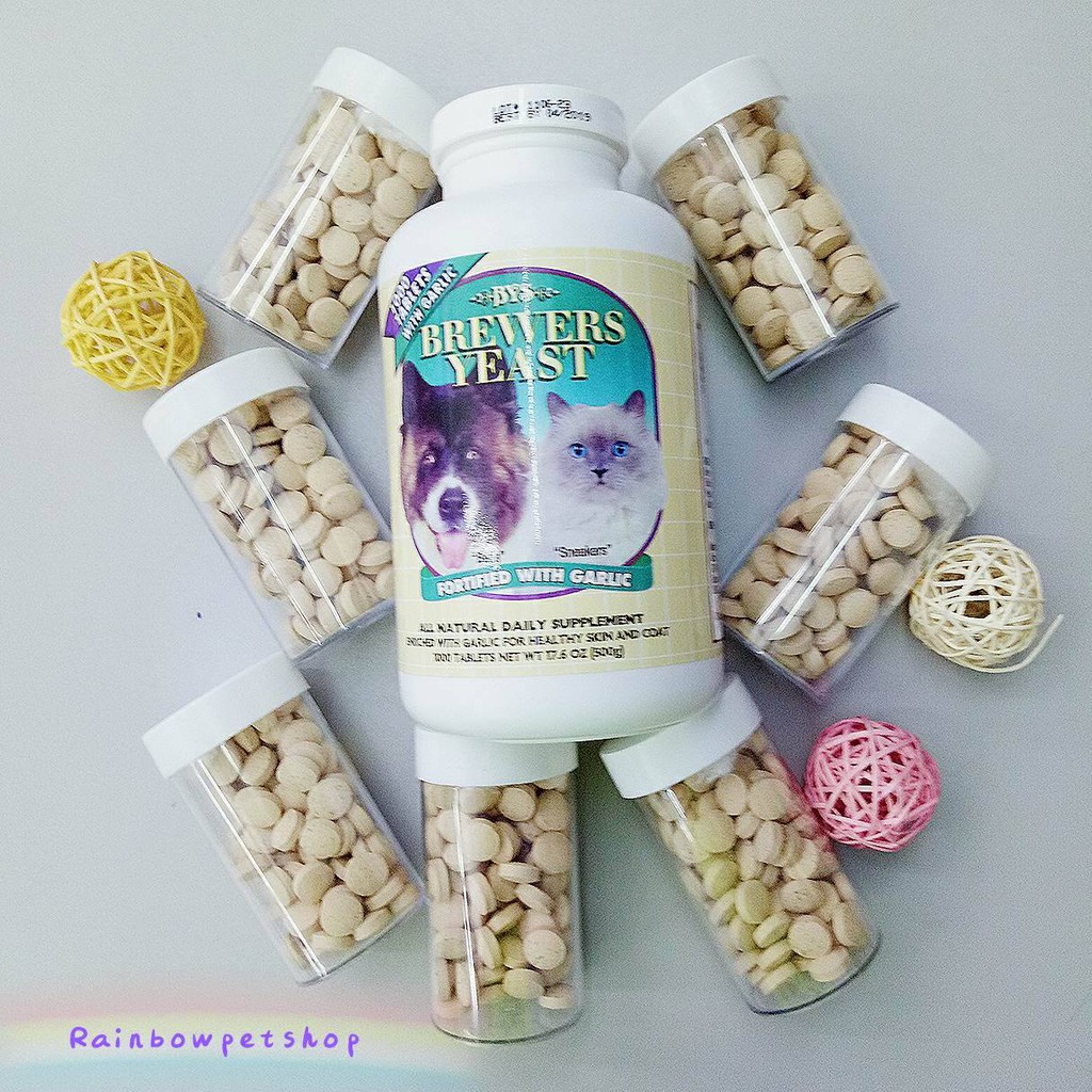 BYS Brewer Yeast Supplement for Cats & Dogs 1000 TABLETS Shopee