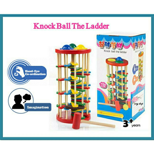 🔥SALE!!🔥WOODEN KNOCK BALL THE LADDER Shopee Malaysia