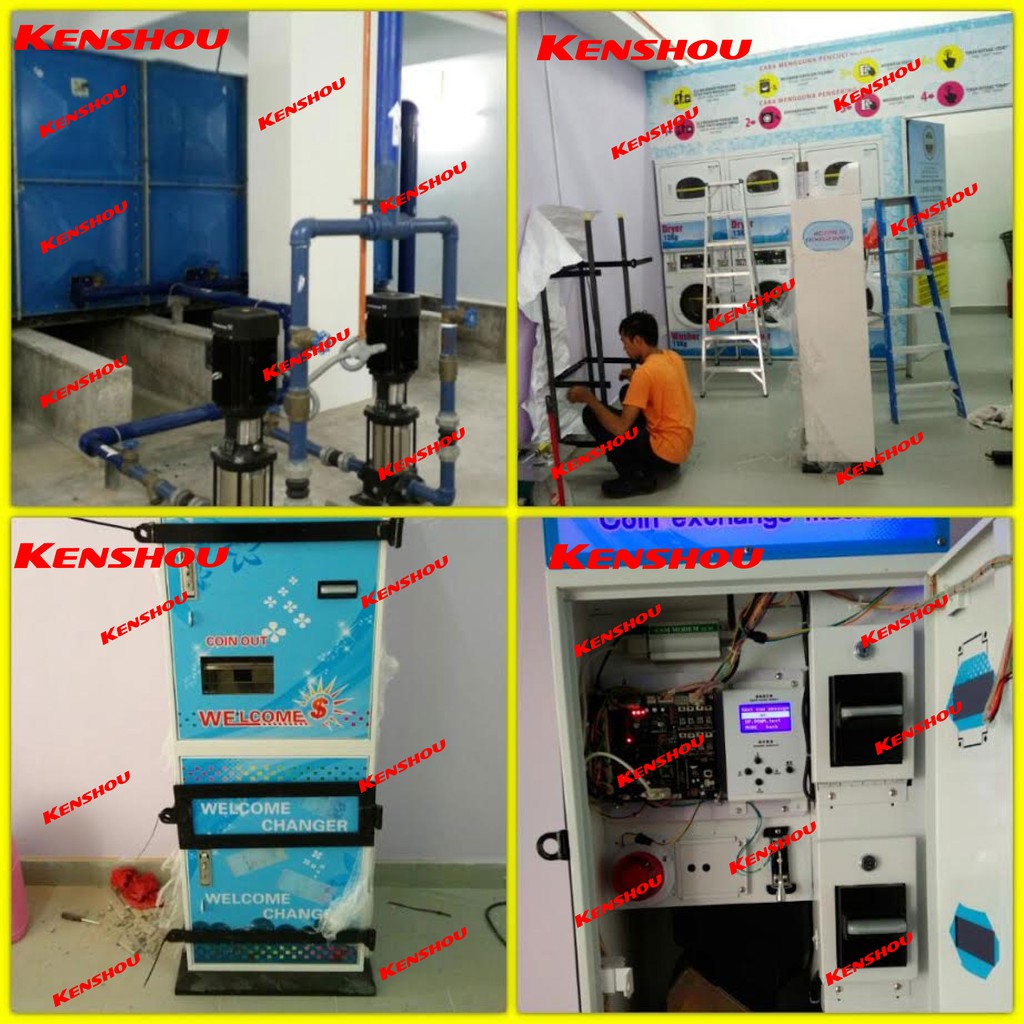 Speed Queen Stacked Washer Dryer 10-14KG Dobi Laundry Vending Machine ...