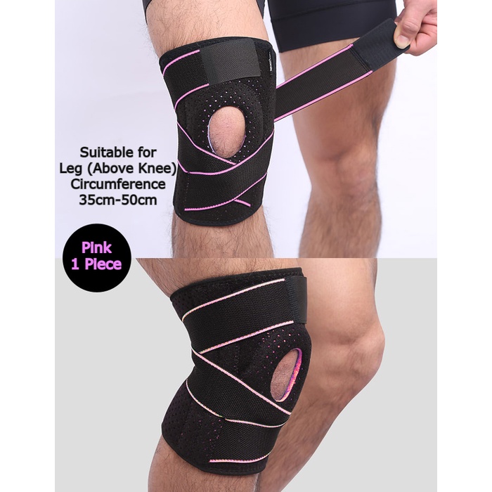 SKED Aolikes Knee Brace Guard (1Pc) Knee Pad + 4 Springs + 2 Straps