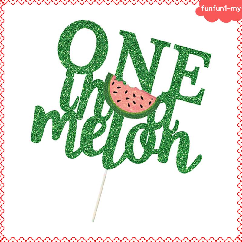 [funfun1] in a Melon Cake Cupcake Toppers Glitter,Watermelon Cake ...
