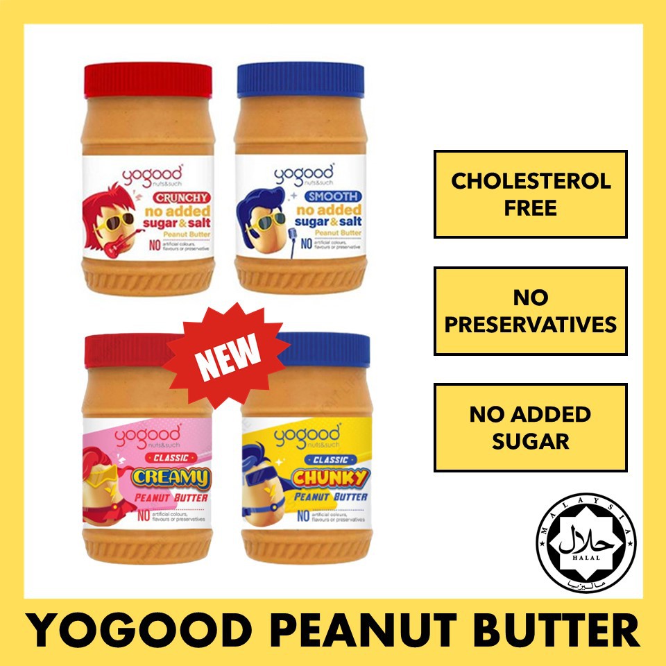 Yogood Peanut Butter 453g [No Added Sugar & Salt/100 American
