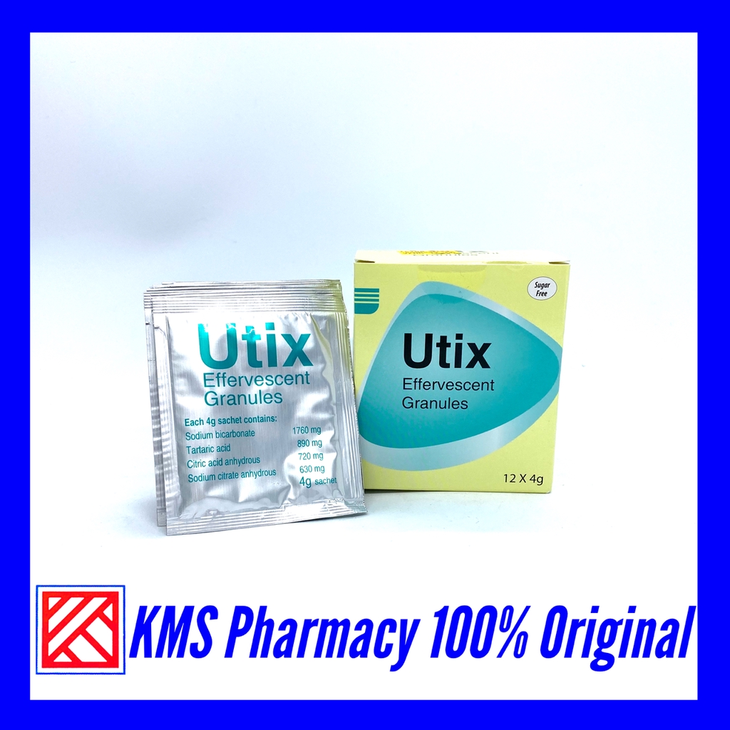UTIX Effervescent Granules (Box of 12 sachets) for Urinary Trace