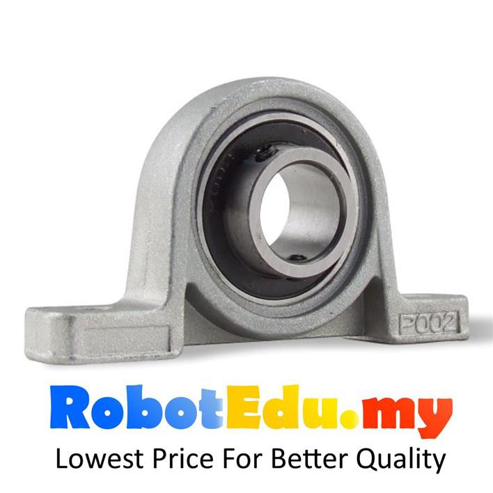 KP001 Pillow Set Screw Block Bearing , 12mm Bore Zinc Alloy Mounting