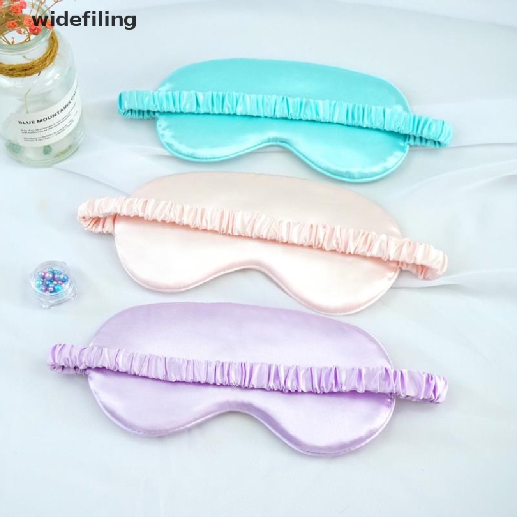 widefiling 1Pc Eyeshade Sleeping Eye Mask Cover Eyepatch Solid Rest