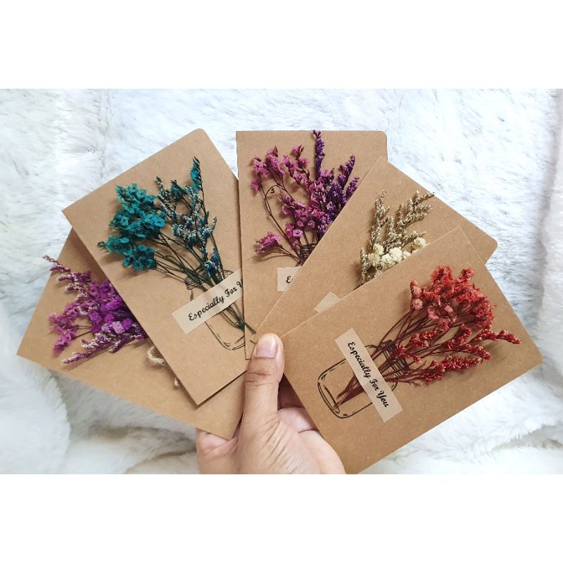 [Handmade] Dried Flower Card [Greeting Card] [Wish Card] [Kad Ucapan ...