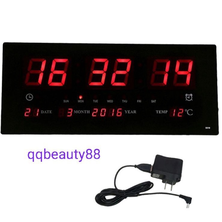 XIANJUN Led Digital Clock /Calendar Alarm Clock Temperature Wall Desk ...