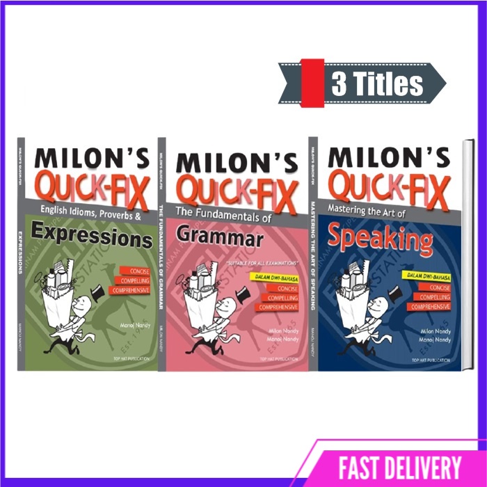 (001) Milon's QuickFix English Grammar, Speaking and Idioms Mastery