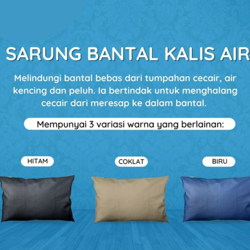 Sarung Bantal Kalis Air Pvc Katil Hospital Asrama Shopee Malaysia