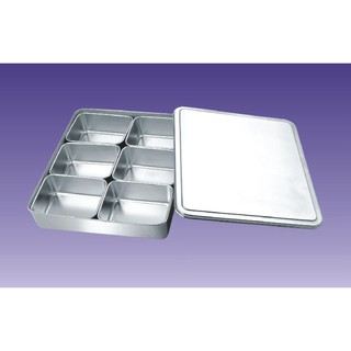 Stainless Steel Japanese Seasoning Box (YAKUMI PAN) (4 compartment, 6  compartment, 8 compartment)