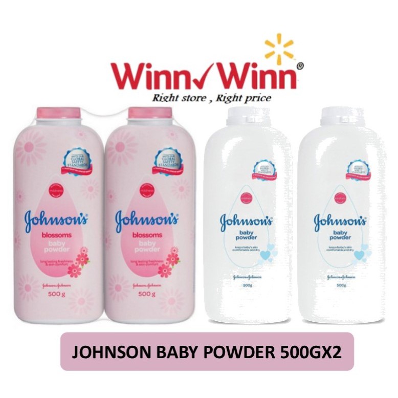 JOHNSON BABY ( REGULAR / BLOSSOMS ) POWDER 2x500G | Shopee Malaysia