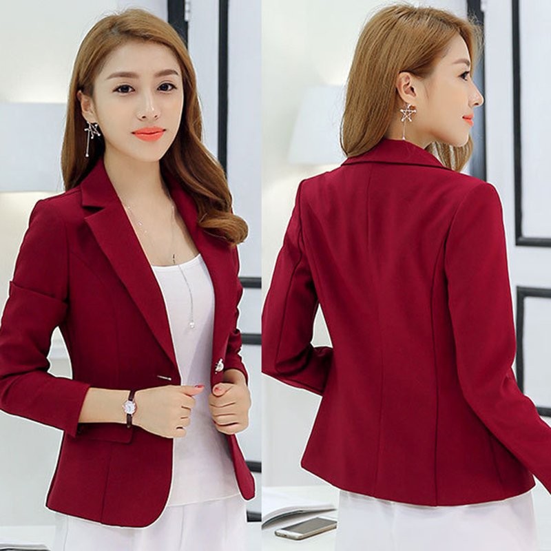 Ladies short hot sale red blazer