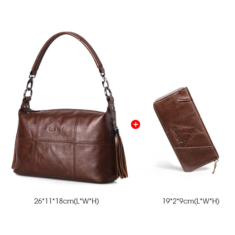 Cobbler Legend Genuine Leather Totes Bags for Women (2 Pcs/Set