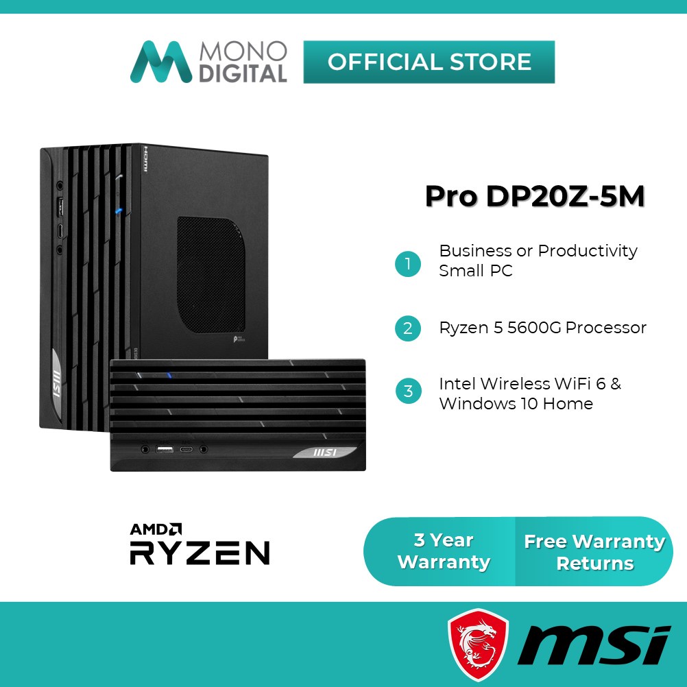 msi pro dp20z 5m desktop tower